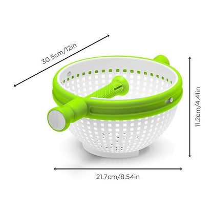 360° Rotating Salad Spinner with Handle